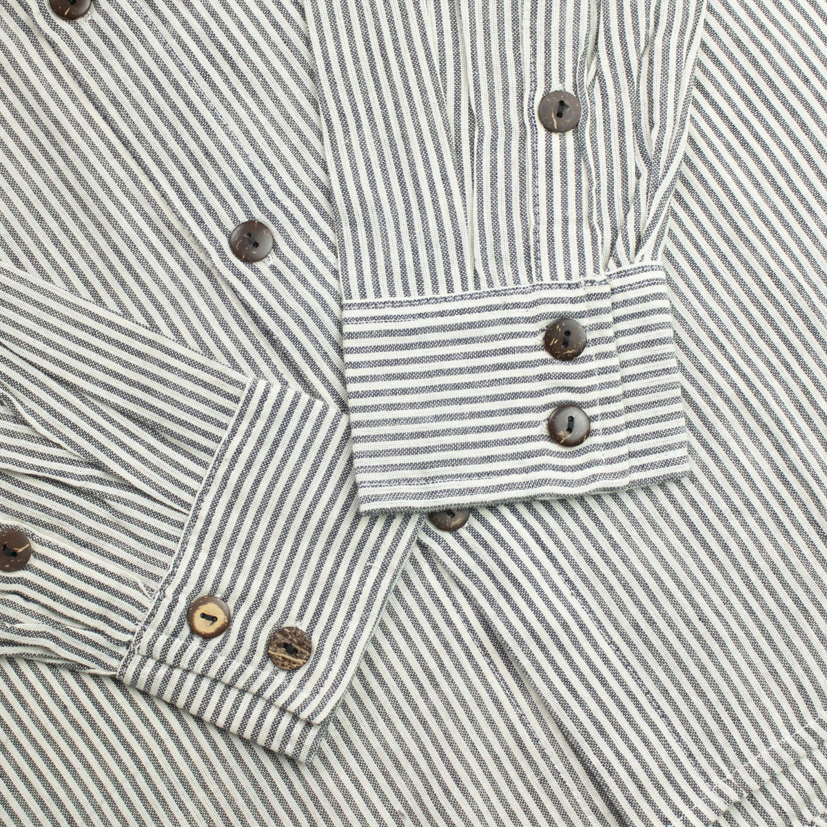 Nomad Sari Grandad Shirt - Grey Stone - Medium