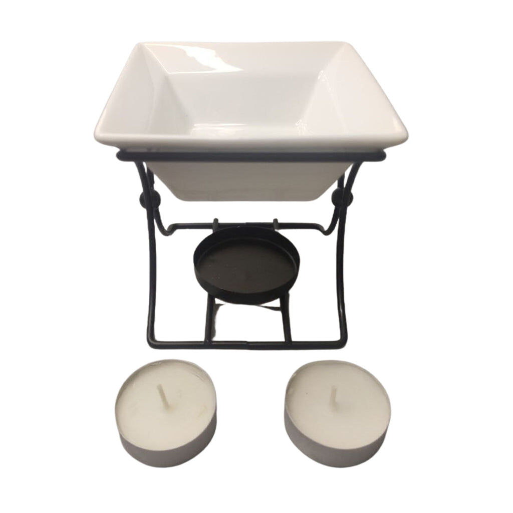 Ceramic & Metal Square Stand