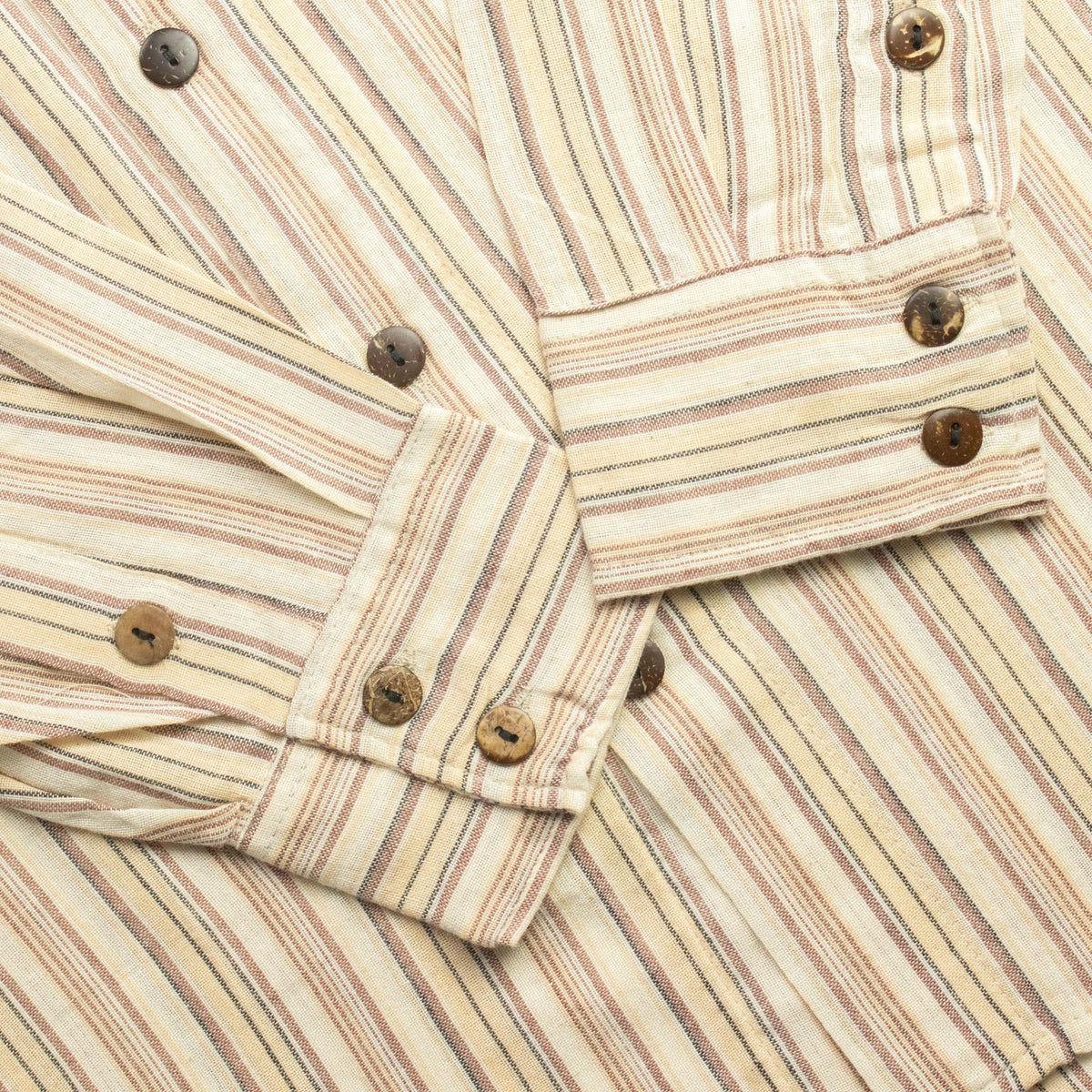 Nomad Sari Grandad Shirt - Brown Beige - Medium