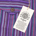 Nomad Sari Grandad Shirt - Black Purple - Medium