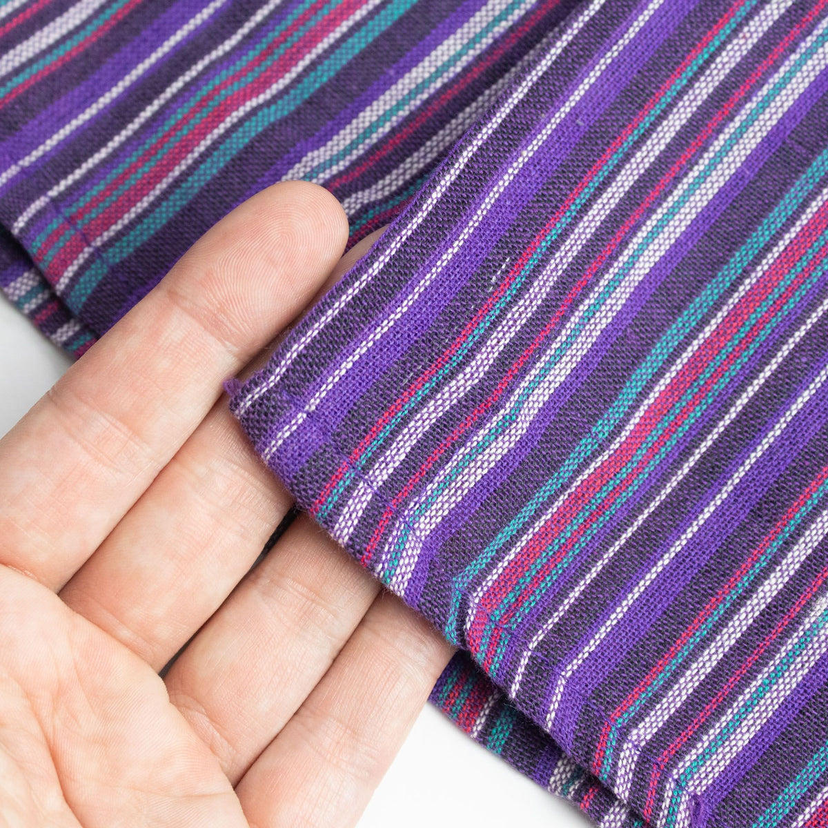 Nomad Sari Grandad Shirt - Black Purple - XL