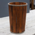 Large Wooden Storage Tub – Brown