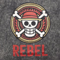 Nomad Sari Stonewashed Cotton T-Shirt - Rebel - Charcoal - Small