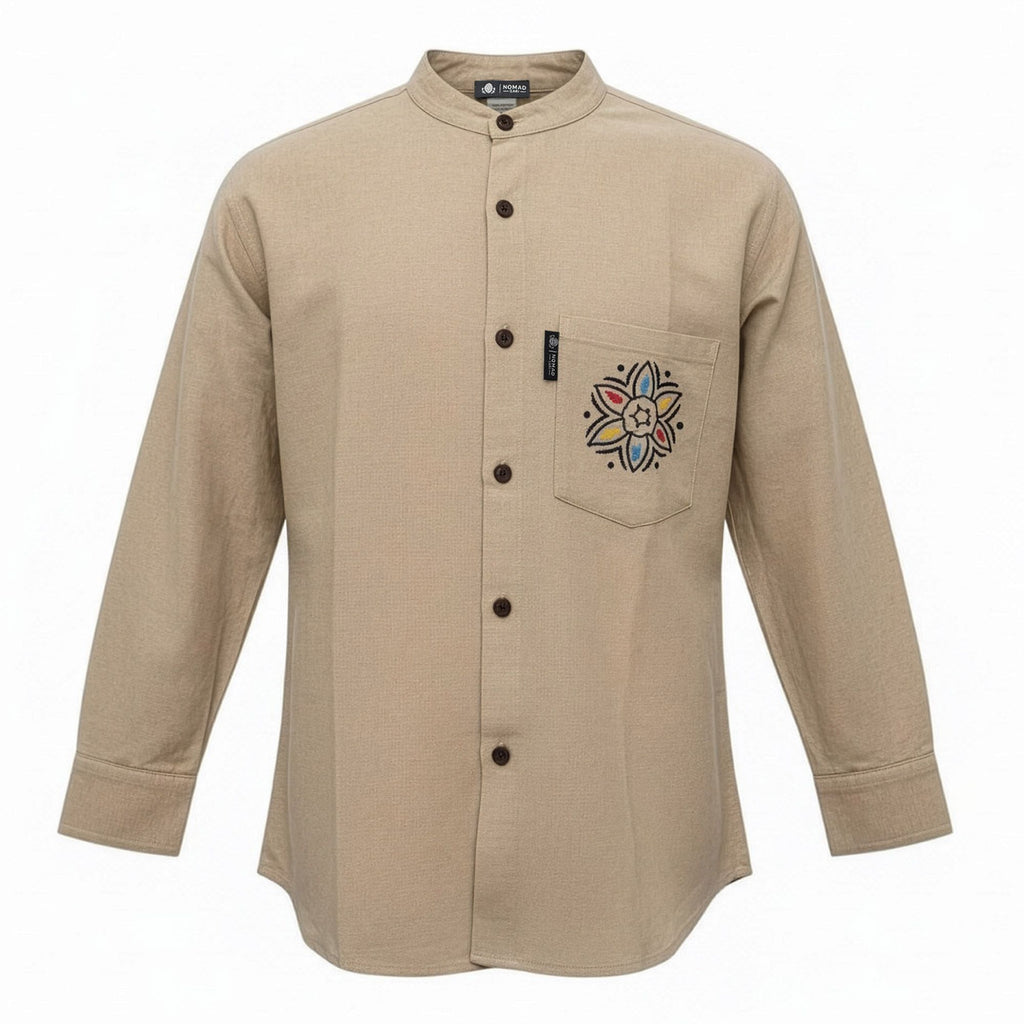 Nomad Sari Kathmandu Shirt - Stone - Large