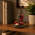 Buddha Candle Holder - Red - Medium