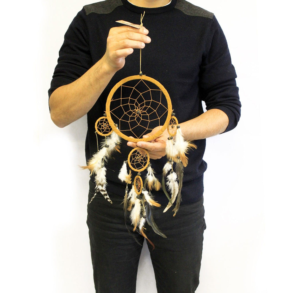 Bali Dreamcatchers - Large Round - Black/White/Red