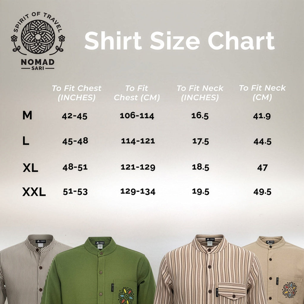 Nomad Sari Grandad Shirt - Grey Stone - Large