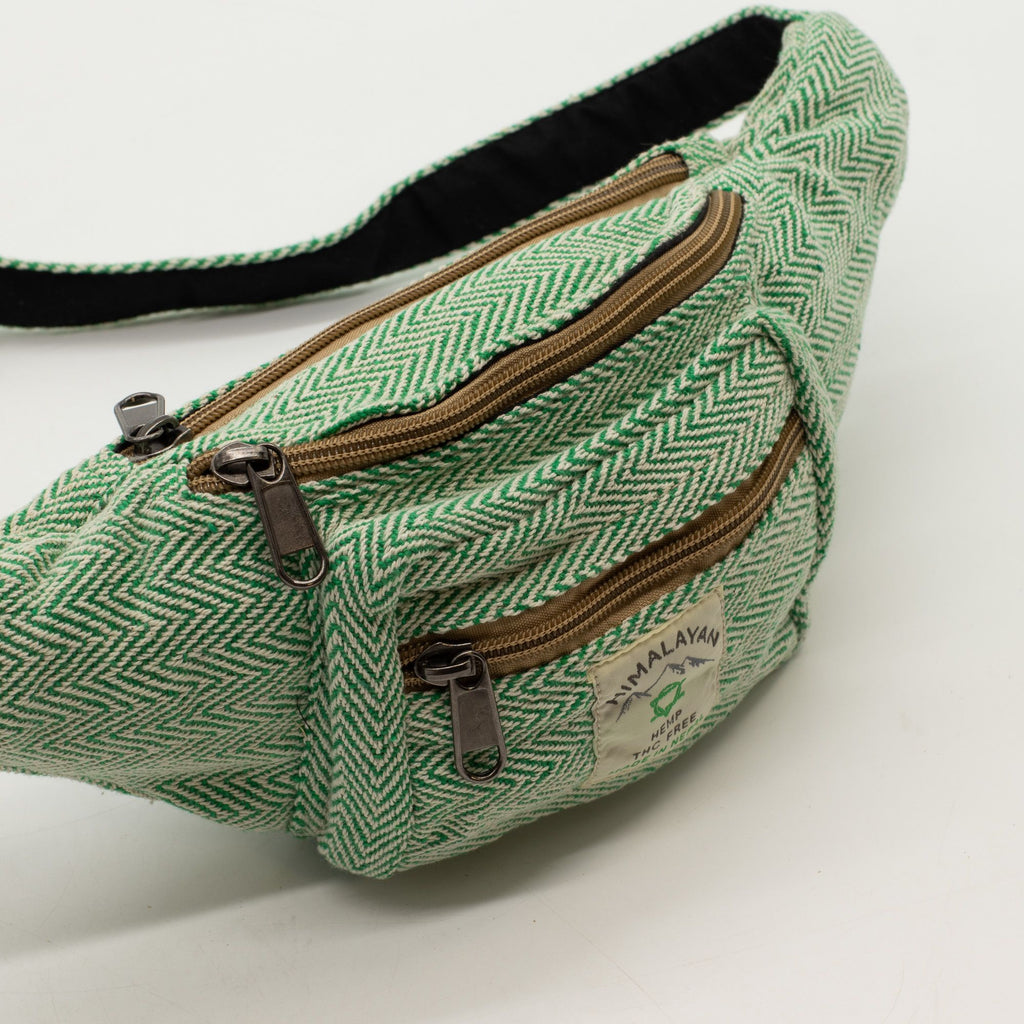 Cotton Hemp Style Belt (or Fanny) Bag - Sage