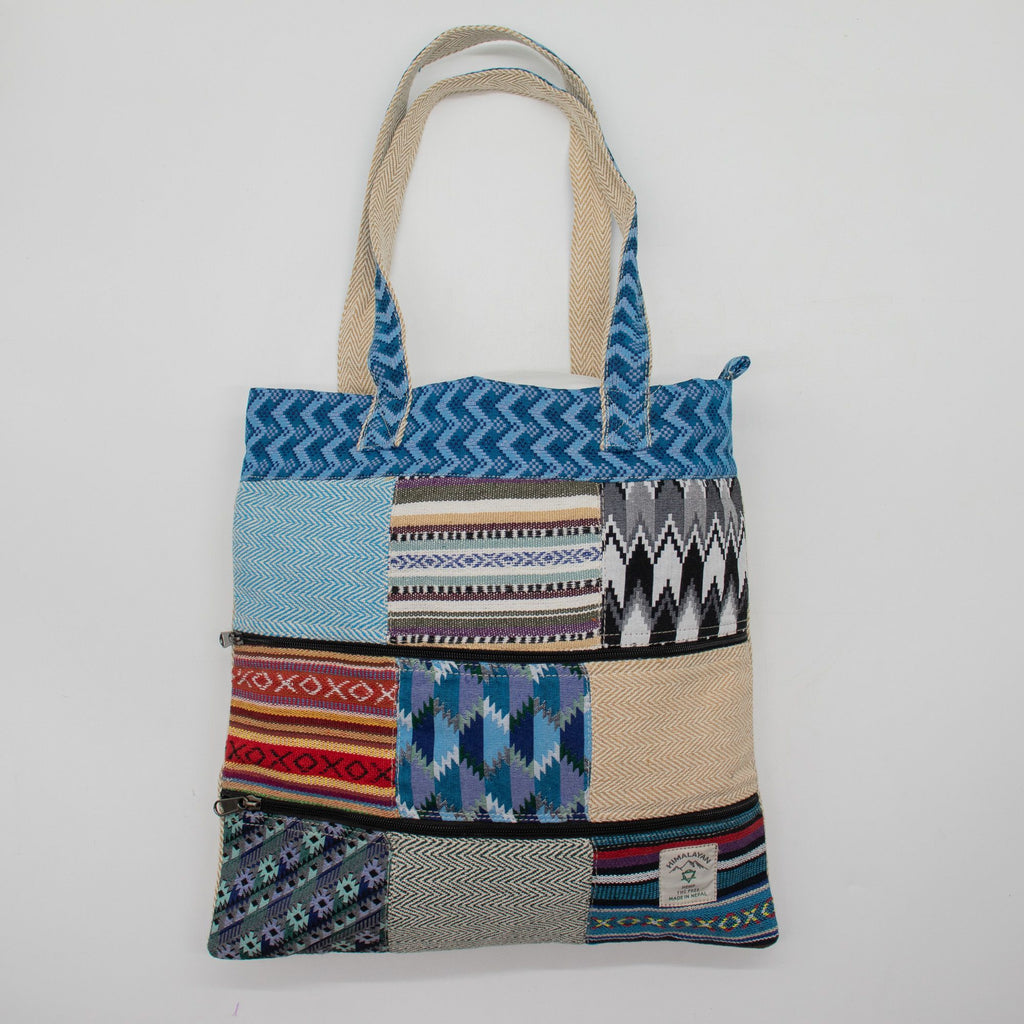 Patchwork Kathmandu Tote Bag - Dhaka Design (37x38cm)