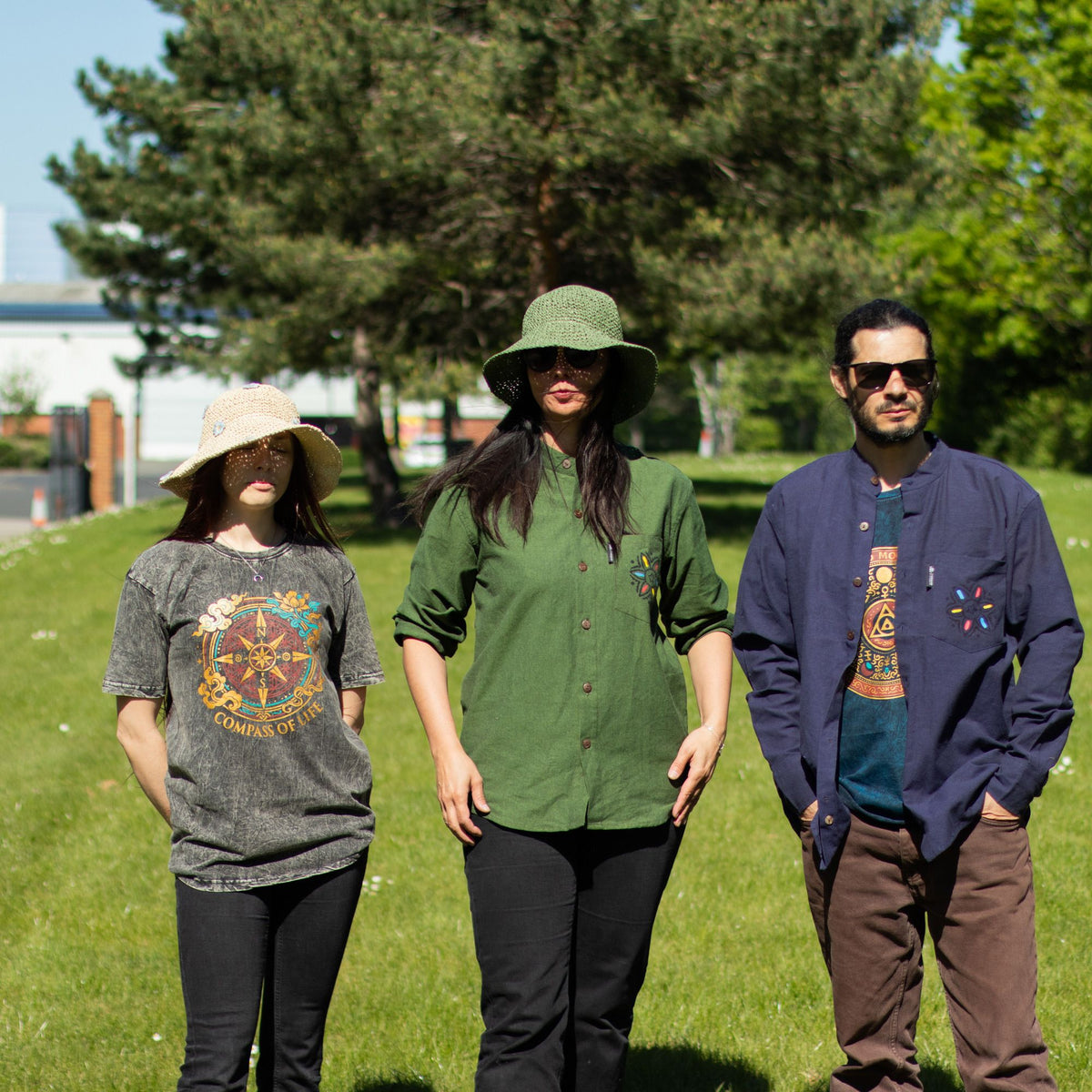 Nomad Sari Kathmandu Shirt - Forest Green - Medium