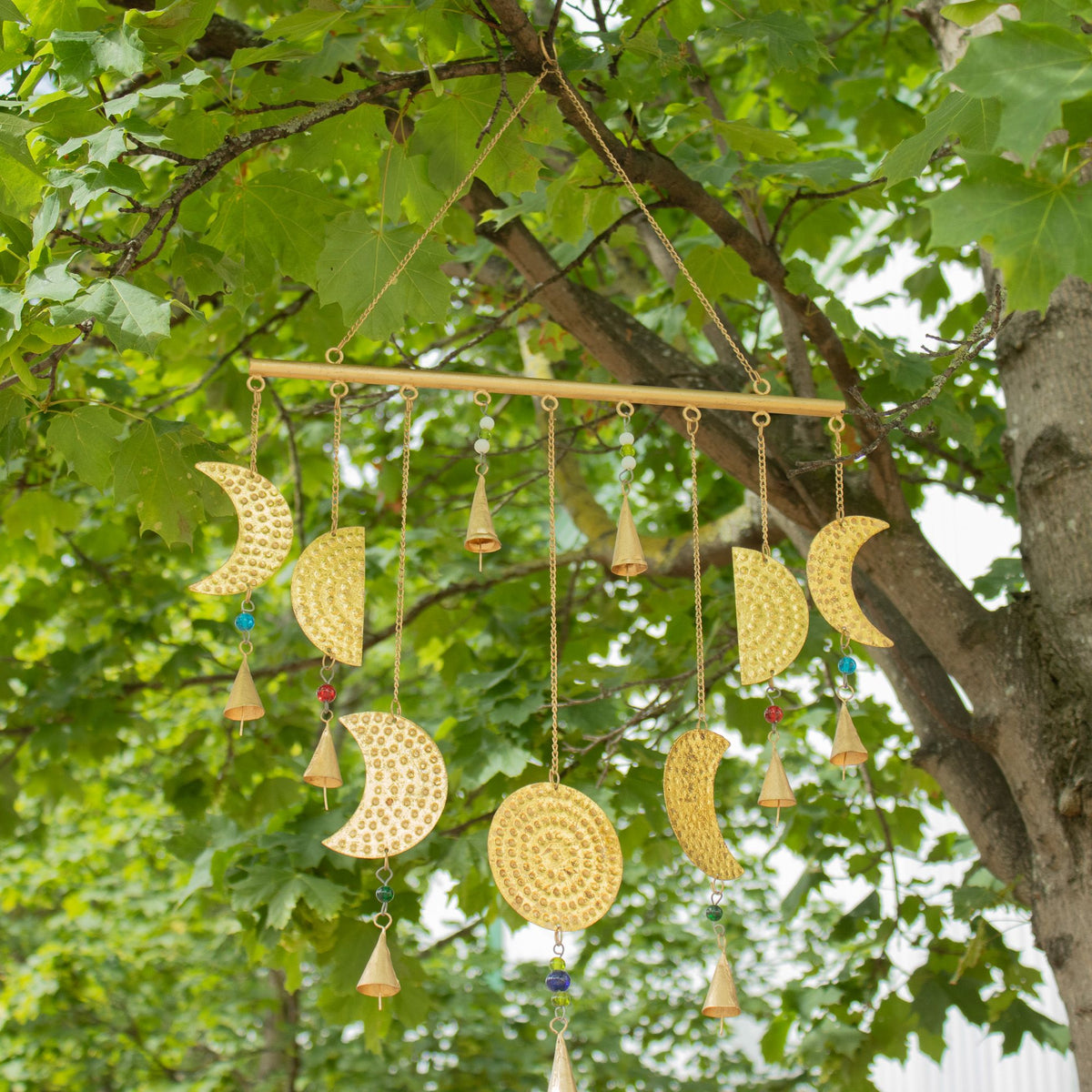 Indian Chimes - Brass Moon Phases Chimes