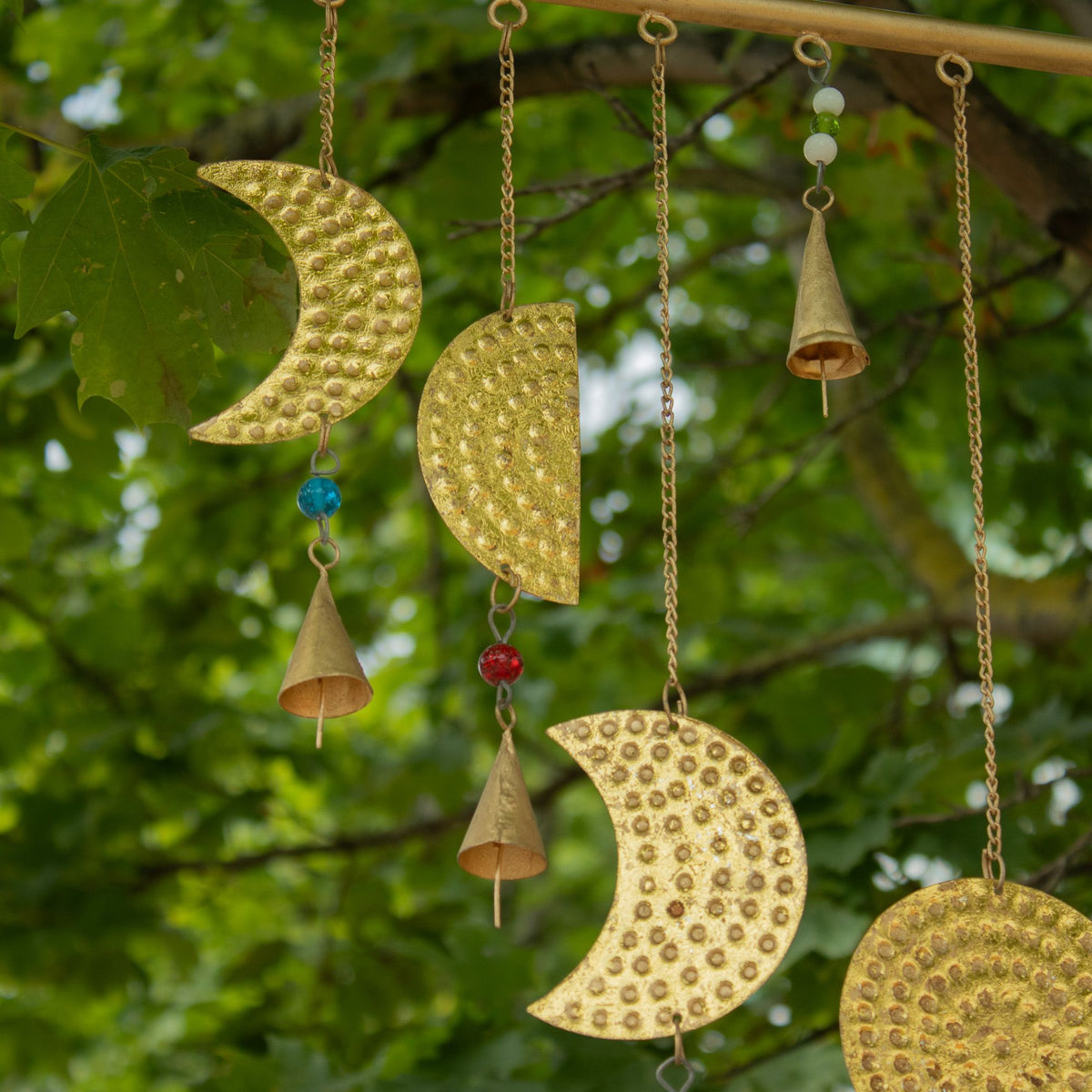 Indian Chimes - Brass Moon Phases Chimes