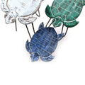 Set of 3 Albasia Wood Plant Stands - Turtles