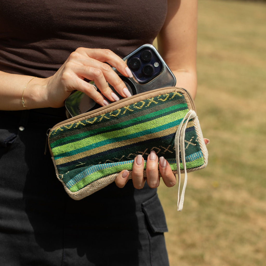 Hemp Phone/Tobacoo/Anything Zip Pouch (assorted)