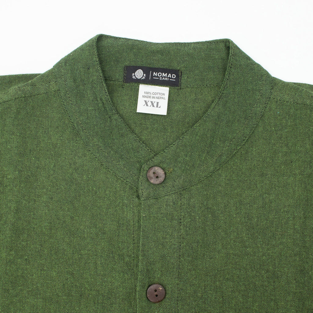 Nomad Sari Kathmandu Shirt - Forest Green - XXL