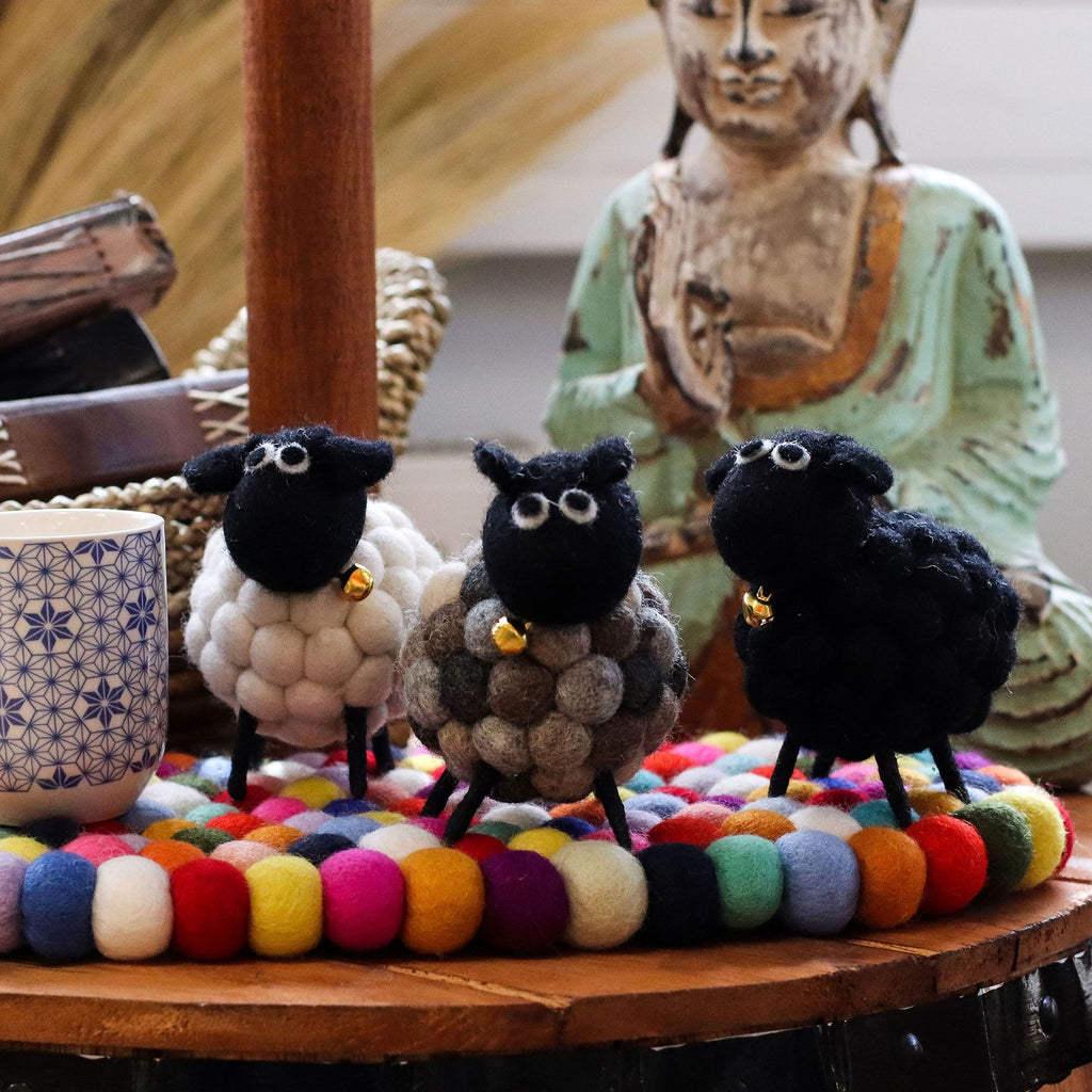 Little Felt Sheep - White